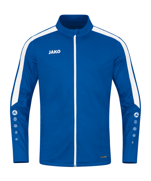 JAKO Power Polyesterjacke Kids Blau Weiss F400