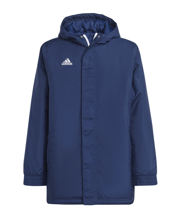 adidas Entrada 22 Stadium Jacke Kids Blau