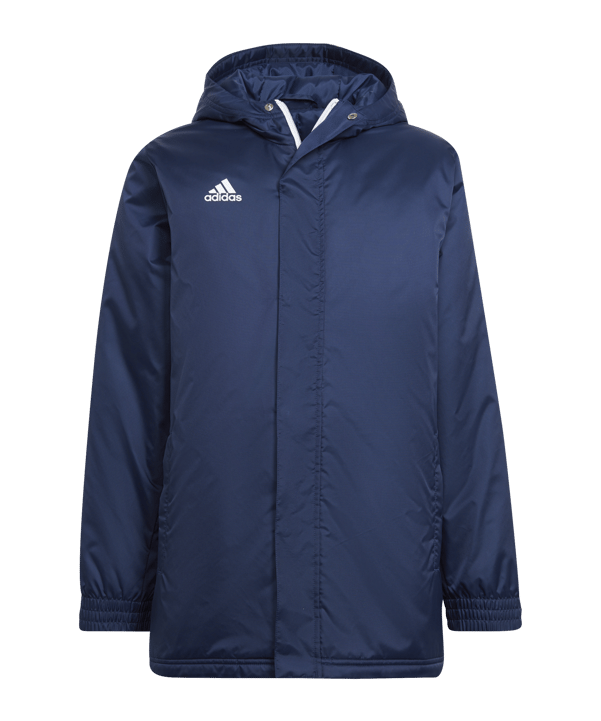 adidas Entrada 22 Stadium Winterjacke Kids Blau