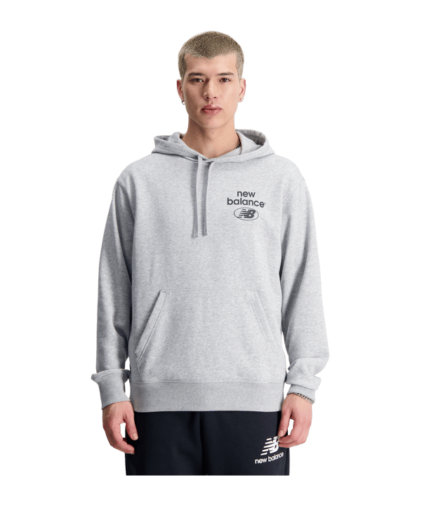 New Balance Essentials Reimagined Hoody Grau FAG