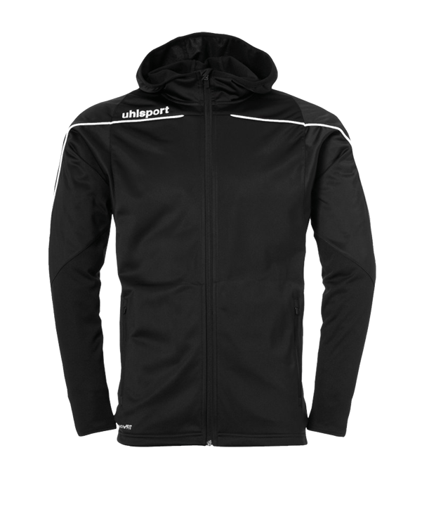 Uhlsport Stream 22 Kapuzenjacke Kids Schwarz F01