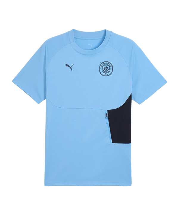 PUMA Manchester City Pumatech Pocket T-Shirt Blau F06