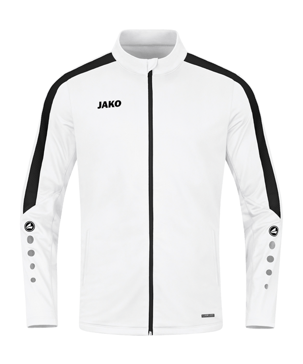 JAKO Power Polyesterjacke Kids Weiss Schwarz F000