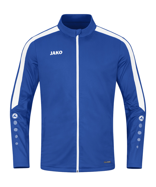 JAKO Power Polyesterjacke Damen Blau Weiss F400