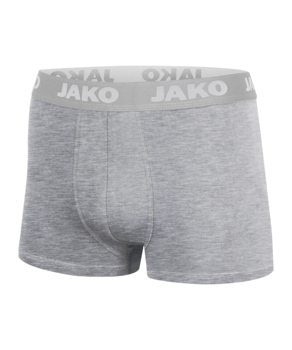 JAKO Boxershorts Basic 2er Pack Grau F40