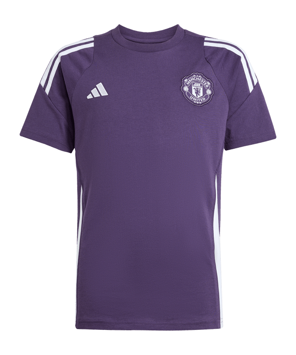adidas Manchester United Tiro T-Shirt Kids Lila