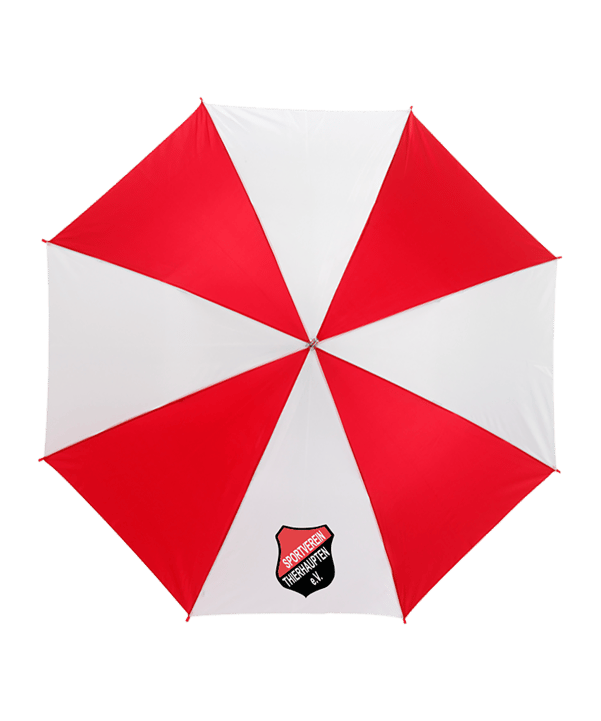 SV Thierhaupten Wappen Regenschirm Weiss Rot