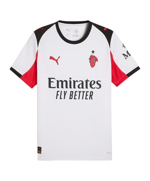 PUMA AC Mailand Replica Trikot Away Weiß F02