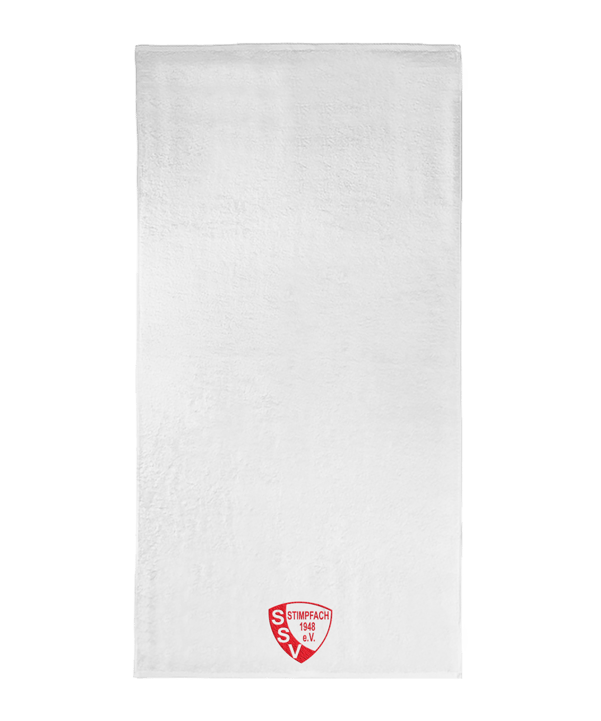 SSV Stimpfach Wappen Handtuch 70 cm x 140 cm Weiss