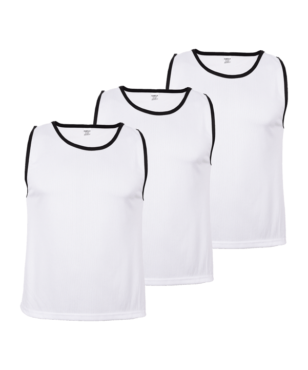 Cawila ACADEMY Trainingsleibchen 3er Set Weiss