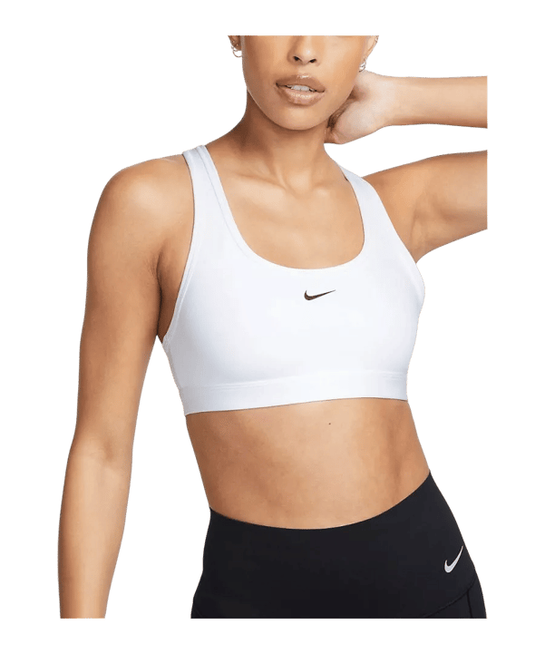 Nike Swoosh Light Support Bra Sport-BH Damen F100 Damen Weiss F100