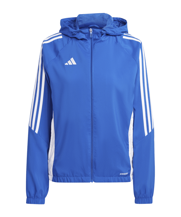 adidas Tiro 24 Windbreaker Damen Blau Weiss
