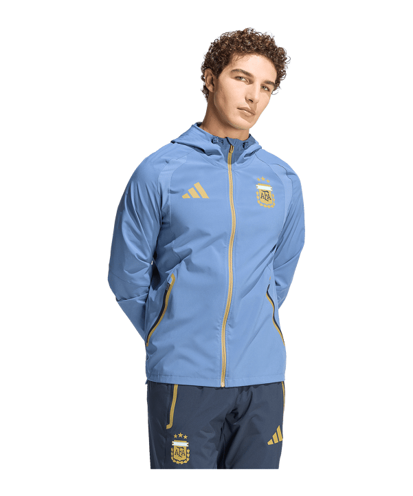 adidas Argentinien Tiro Travel Windjacke Blau