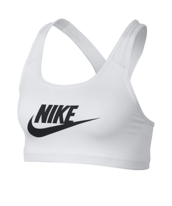 Nike Futura Swoosh Bra Sport-BH Damen Weiss F100