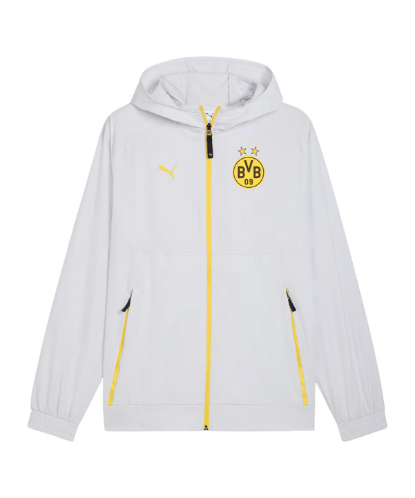 PUMA Borussia Dortmund Pumatech Woven Jacke Grau F18