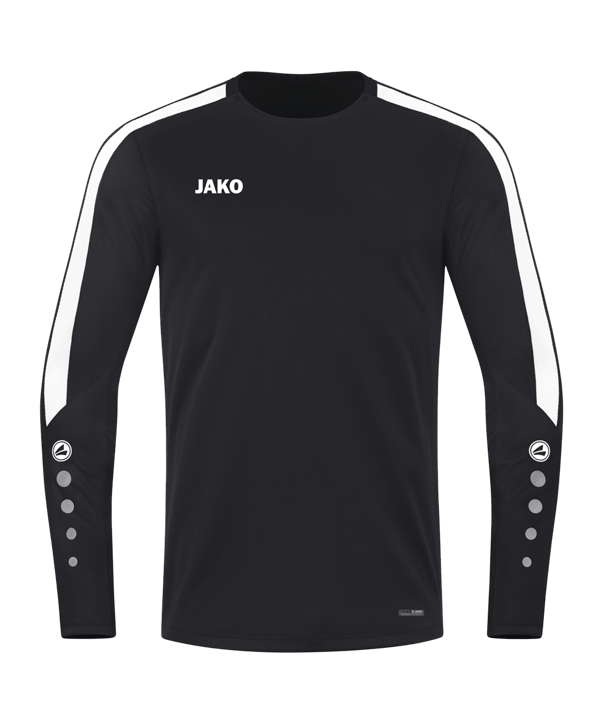 JAKO Power Sweatshirt Schwarz Weiss F800