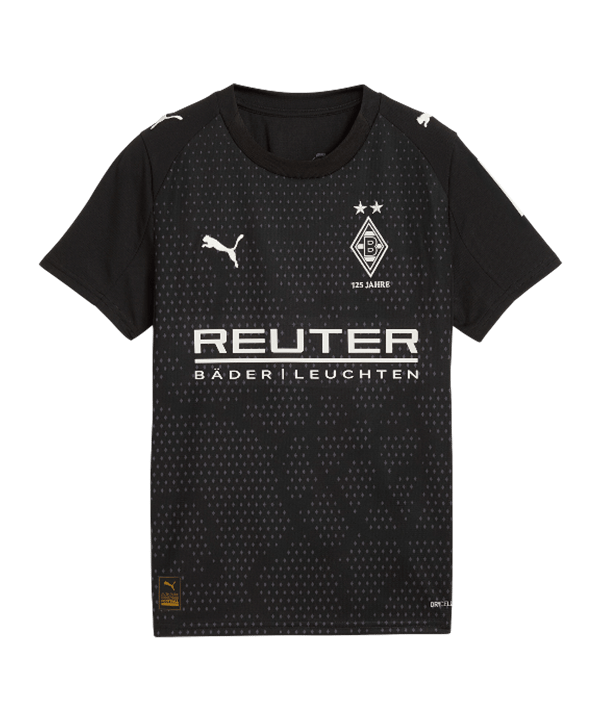 PUMA Borussia Mönchengladbach Trikot 3rd 2025/2026 Kids Schwarz F03