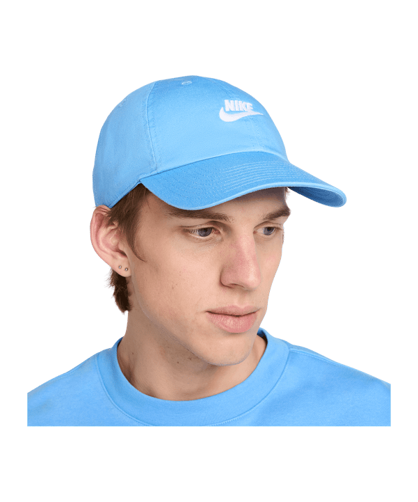 Nike Club Unstructured Futura Wash Cap Blau F412