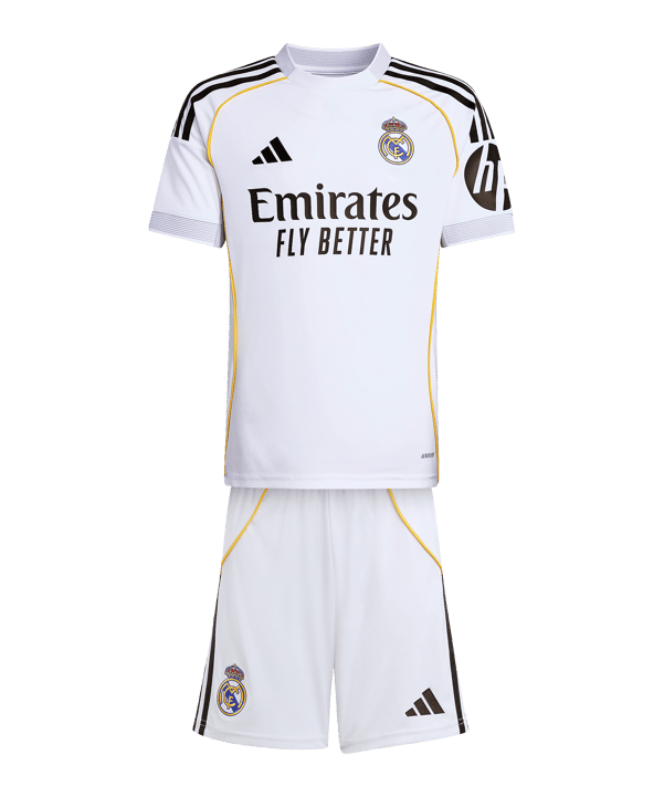 adidas Real Madrid Mini Trikot Set Home 2025/2026 Kids Weiß