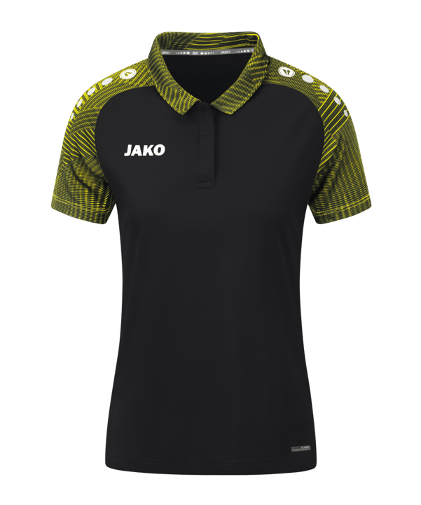 JAKO Performance Poloshirt Damen Schwarz Gelb F808