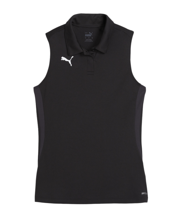 PUMA teamGOAL Poloshirt Damen Schwarz Weiss F03