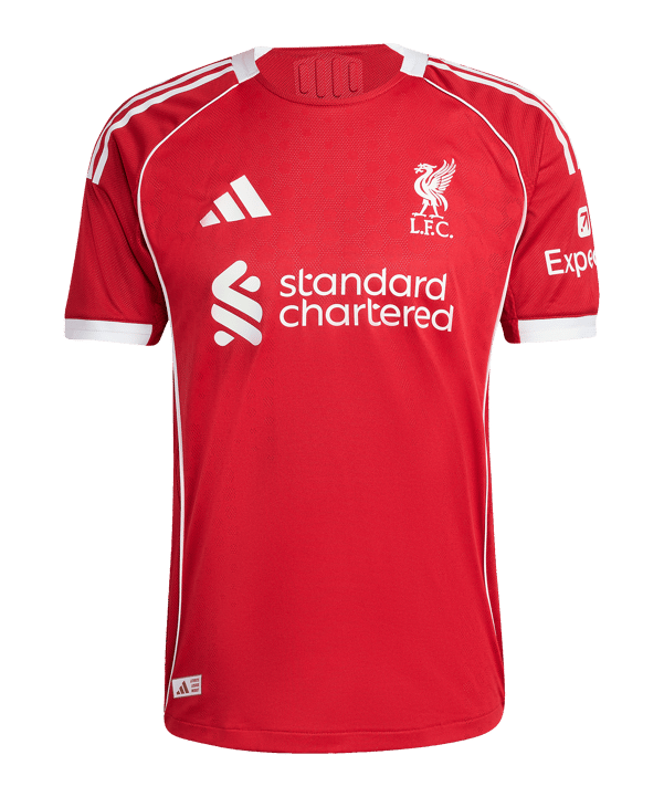 adidas FC Liverpool Authentic Trikot Home 2025/2026 Rot