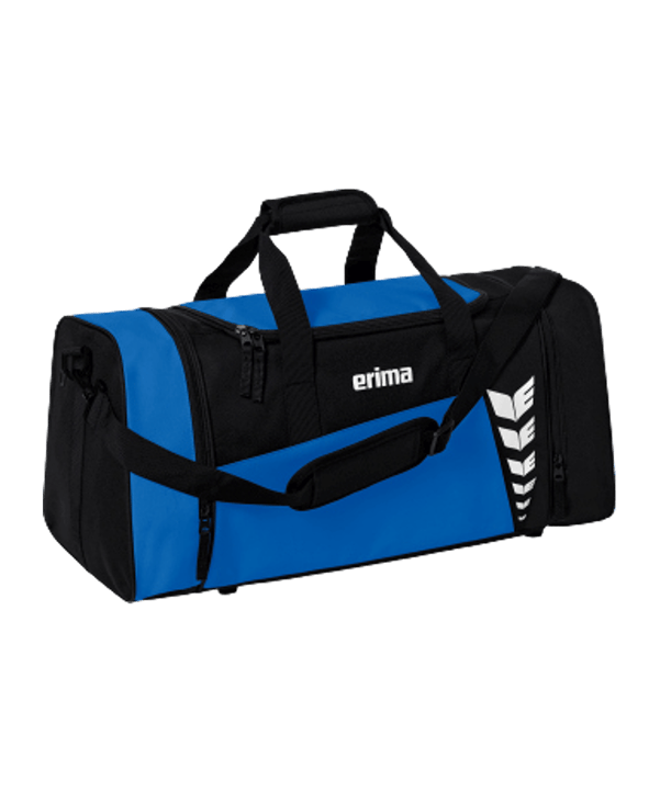 Erima Six Wings Sporttasche Gr. S Royal Schwarz