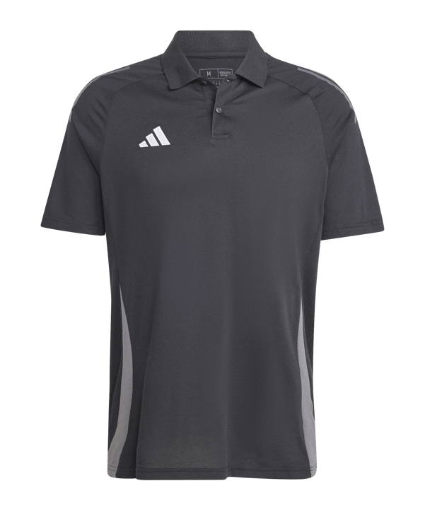 adidas Tiro 24 Comp Poloshirt Schwarz Grau