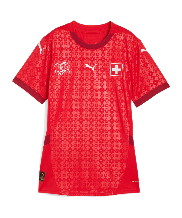 PUMA Switzerland Trikot Home 2025/2026 Damen Rot F10
