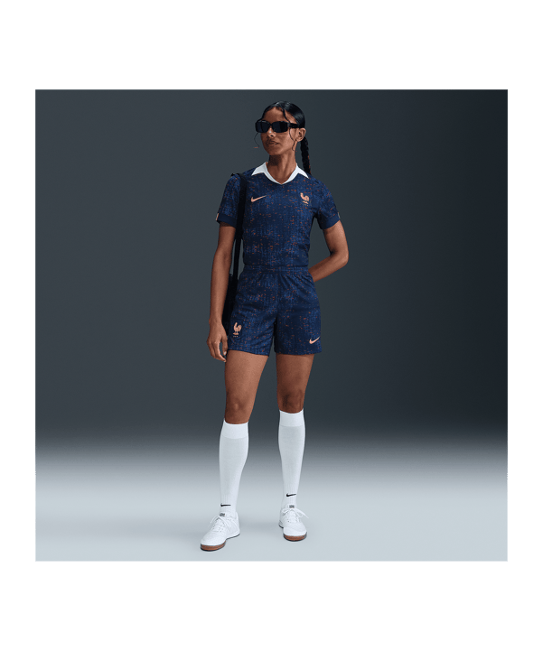 Nike France Short Home 2025 Damen Blau F492
