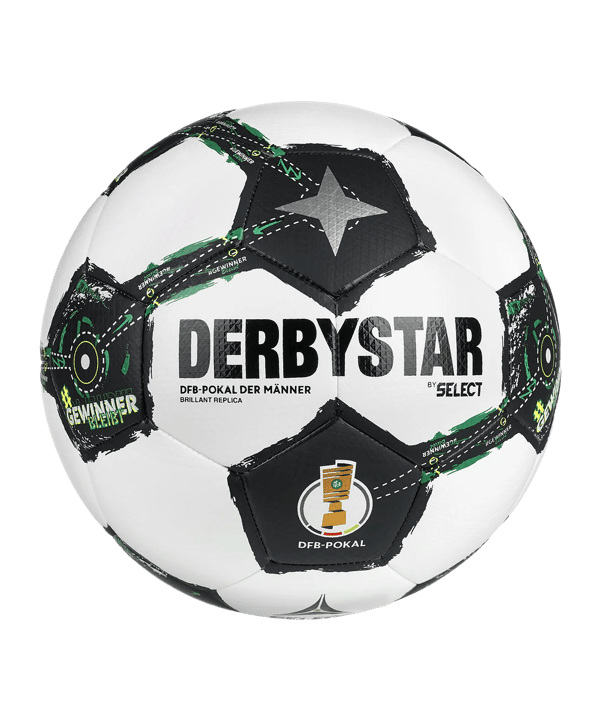Derbystar DFB-Pokal Brillant Replica V25 Trainingsball Weiß