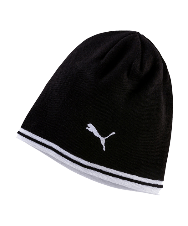PUMA Beanie Mütze Schwarz Weiss F03