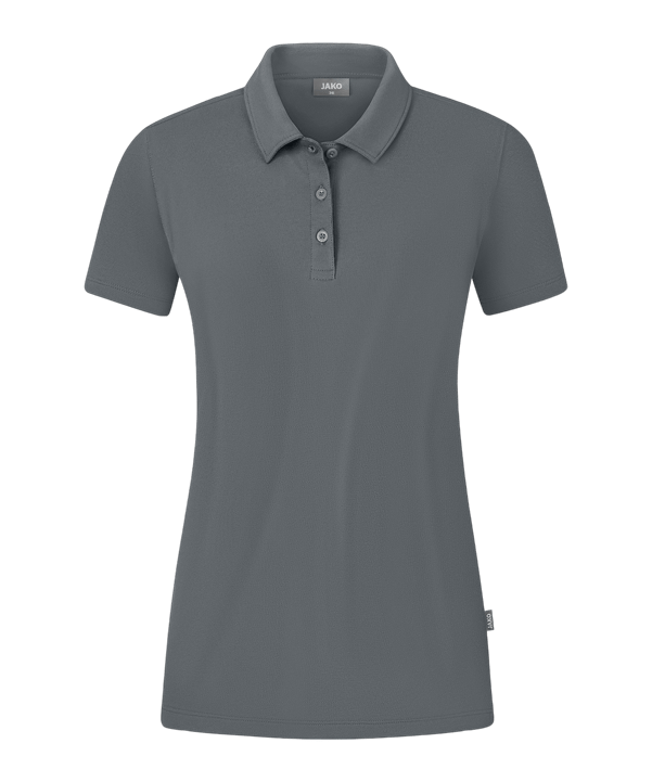 JAKO Organic Poloshirt Stretch Damen Grau F840