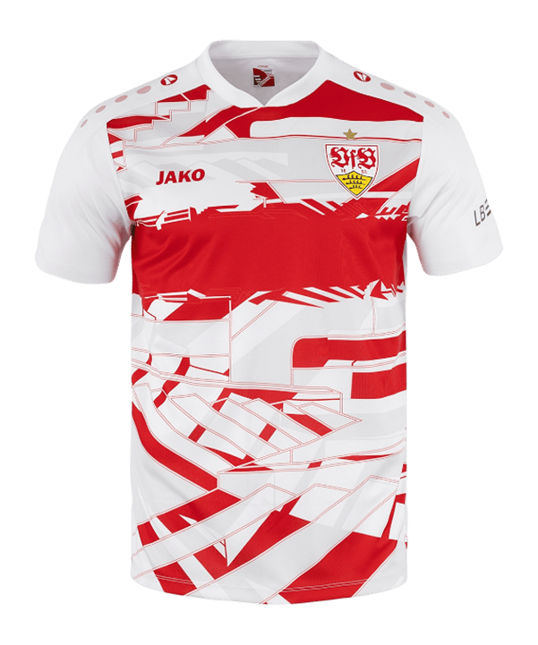 JAKO VfB Stuttgart Warm-Up T-Shirt 2025/2026 Kids Weiß F656