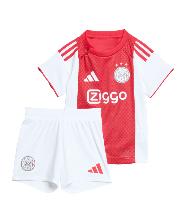 adidas Ajax Amsterdam Baby Trikot Set Home 2025/2026 Kids Weiß