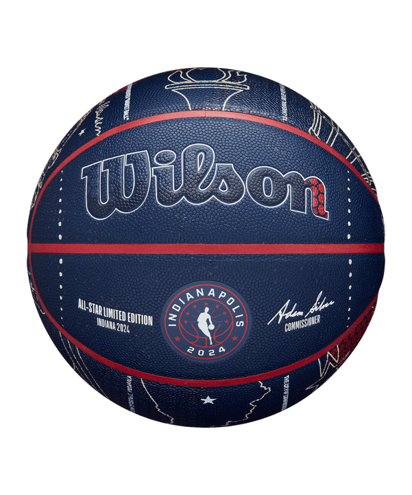 Wilson 2024 NBA ALL STAR COLLECTOR BASKETBALL Indoorball Blau
