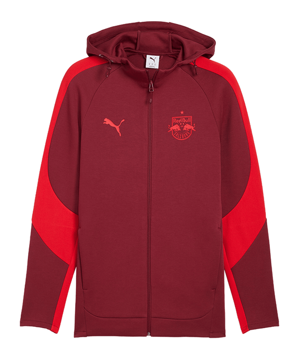 PUMA Red Bull Salzburg Evostripe Kapuzenjacke Rot F10