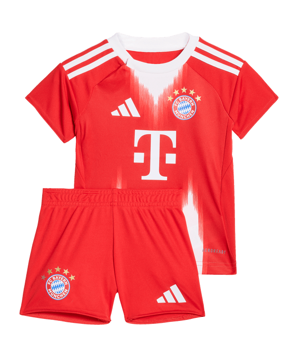 adidas FC Bayern München Baby Trikot Set Home 2025/2026 Kids Rot
