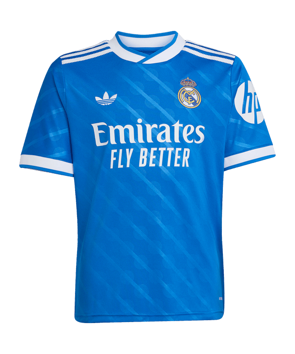 adidas Real Madrid Trikot 3rd 2025/2026 Kids Blau