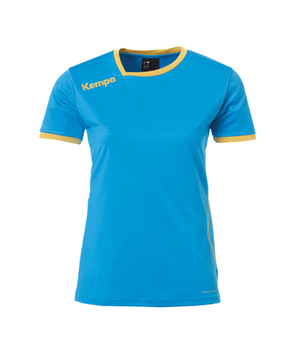 Kempa Curve Trikot T-Shirt Damen Blau Gold F03