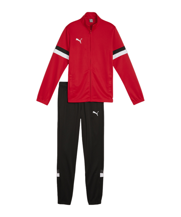 PUMA teamRISE Trainingsanzug Kids Rot F01