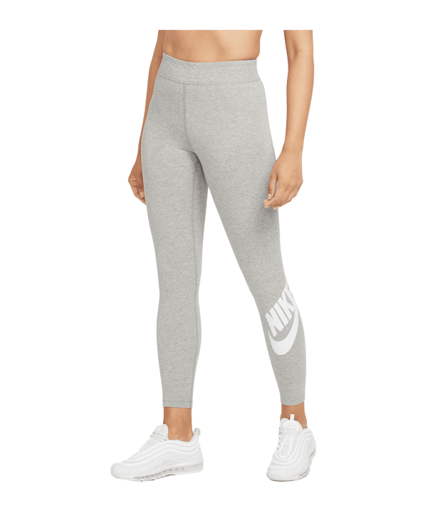 Nike Essentials Leggings Damen Grau Weiss F063