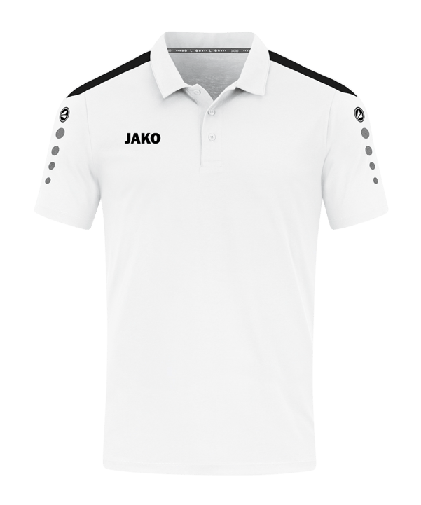 JAKO Power Poloshirt Kids Weiss Schwarz F000