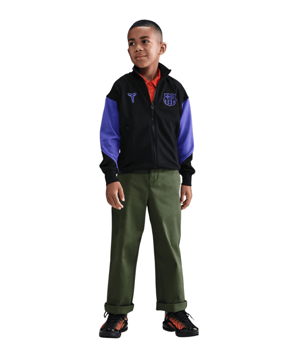 Nike FC Barcelona Anthem Jacke Kids Schwarz F010