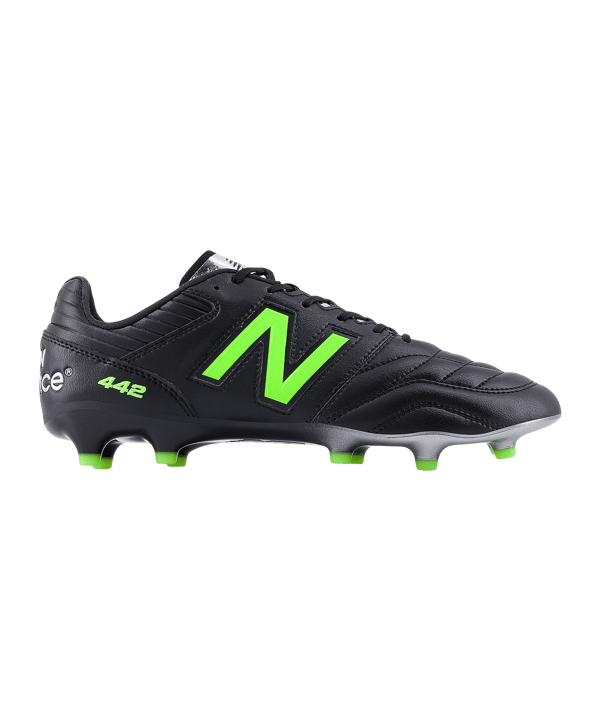 New Balance 442 Pro v2 FG Lime Light Schwarz