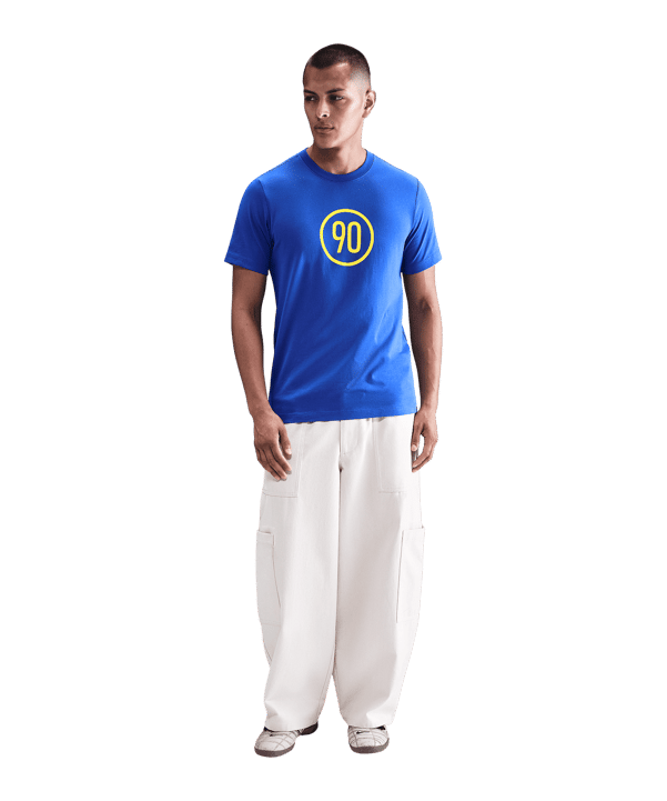 Nike M Nk Tee Total 90 2 T-Shirt Blau F480