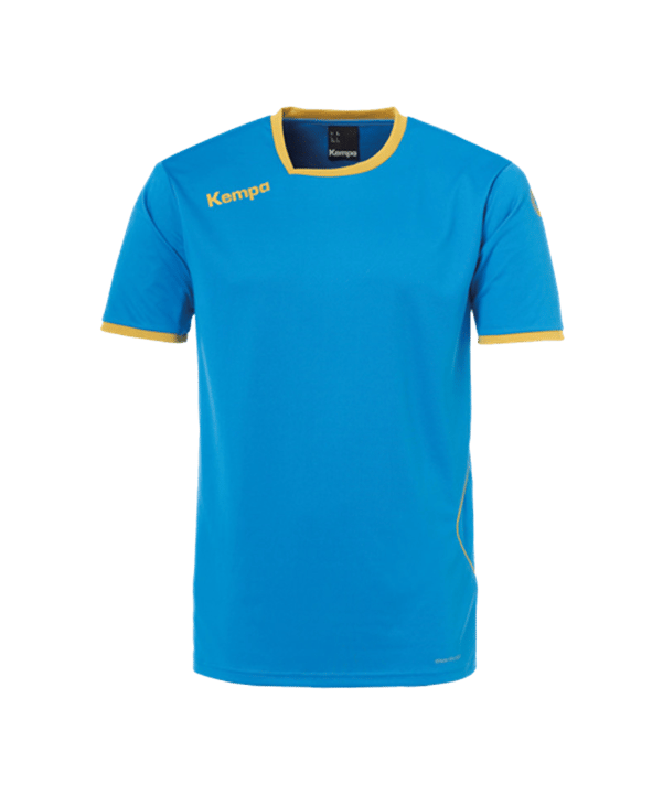 Kempa Curve Trikot T-Shirt Kids Blau Gold F03