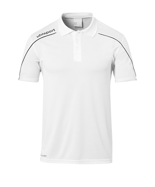 Uhlsport Stream 22 Poloshirt Weiss Schwarz F02