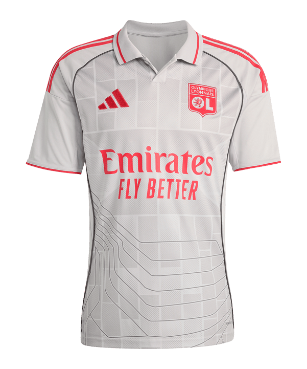 adidas Olympique Lyon Trikot 3rd 2025/2026 Grau