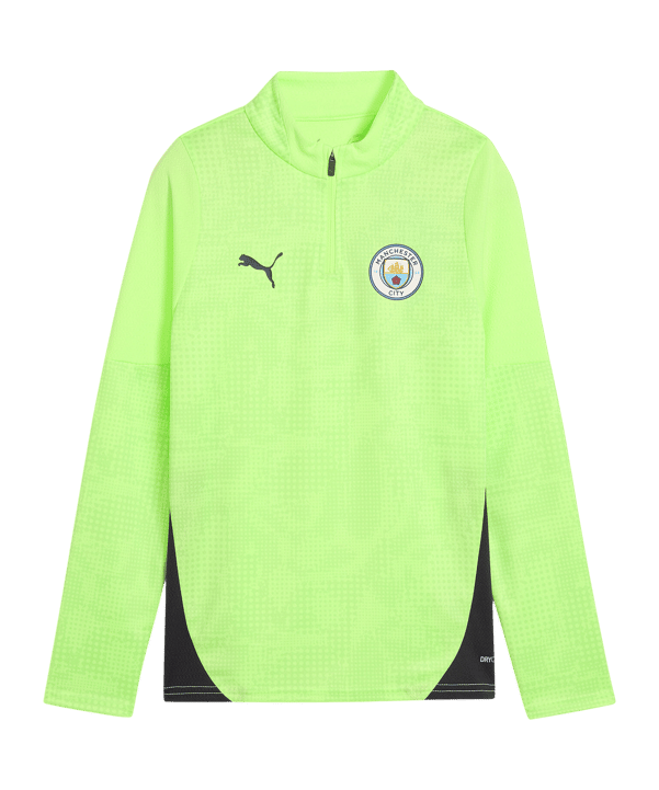 PUMA Manchester City Training 1/4 Zip Sweatshirt Kids Gelb F16
